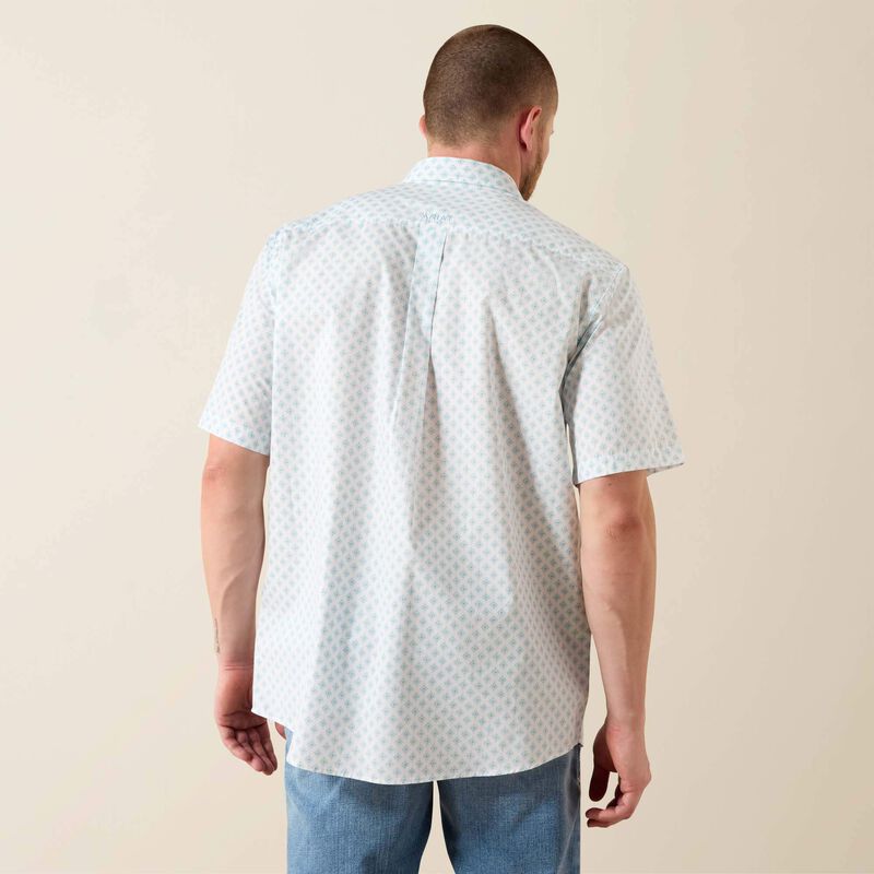 Ariat Men’s Packert SS SHIRT - WHITE MEDALLION