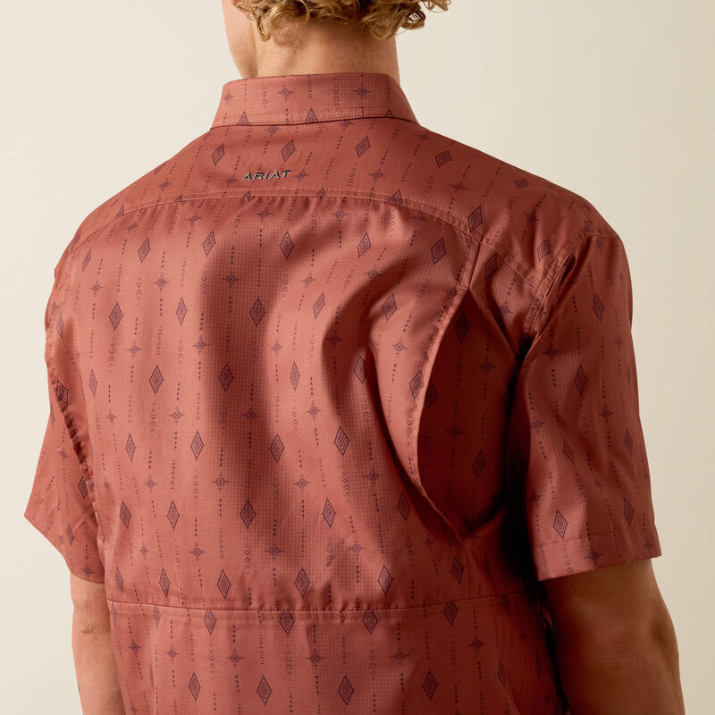 Ariat Men’s Printed VentTEK Shirt - Copper Brown