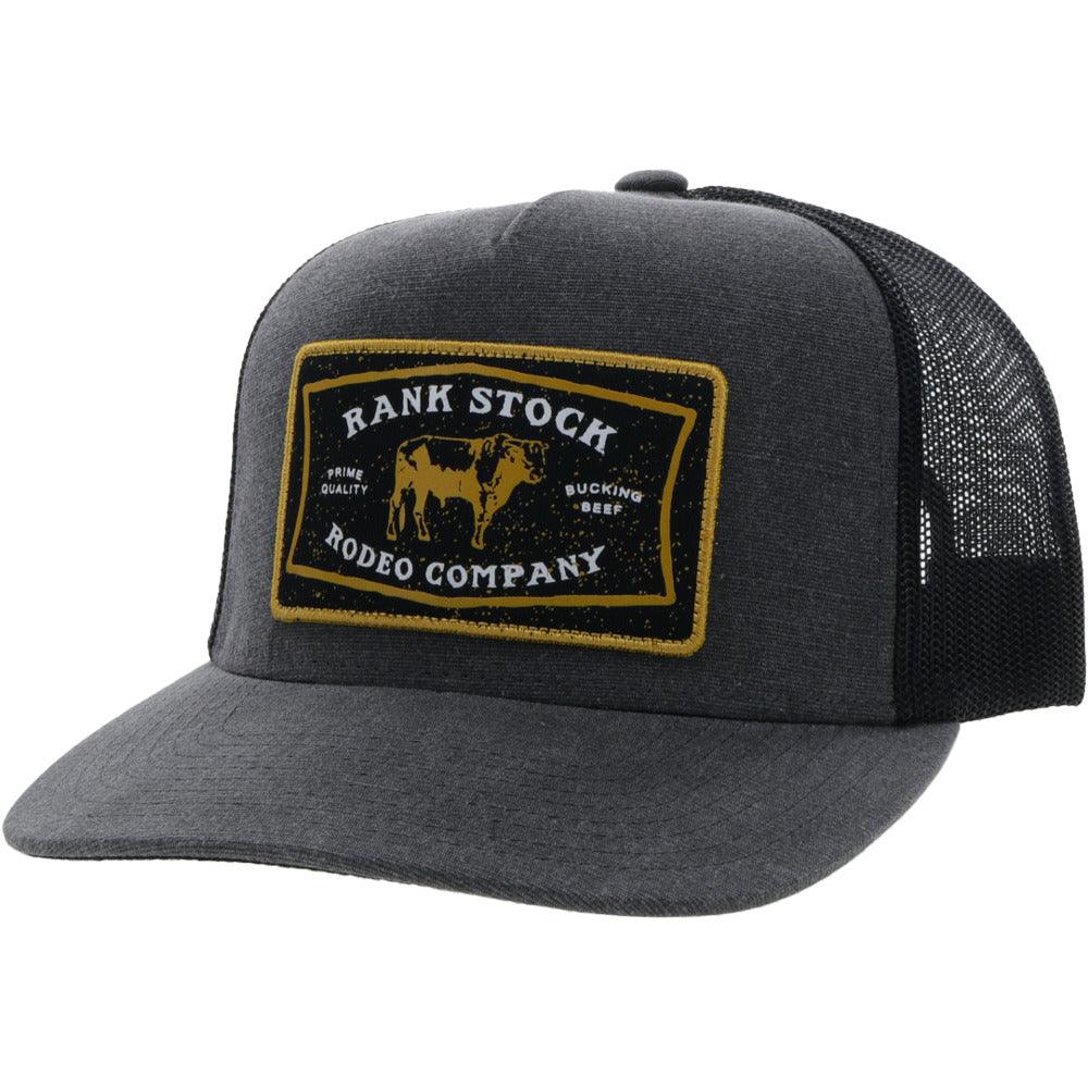 Hooey Rank Stock Patch Hat - Charcoal