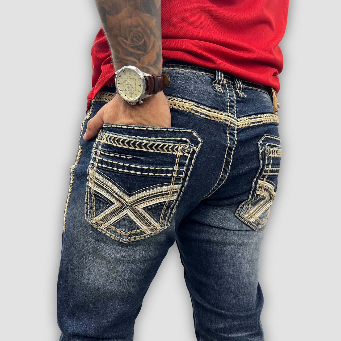 Men's Answer Me Straight Leg Denim (AM-2277)