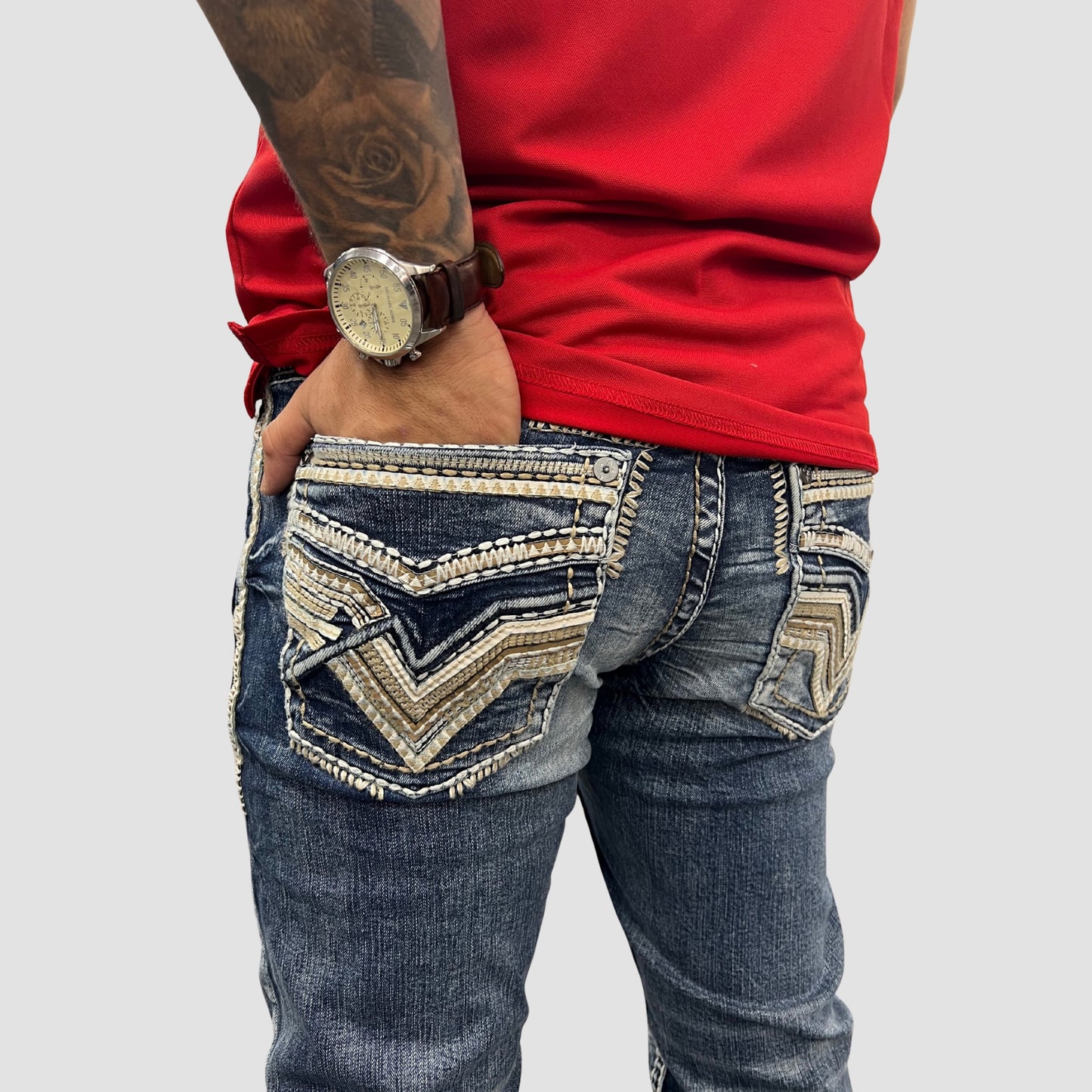 Men's Answer Me Straight Leg Denim (AM-2286)