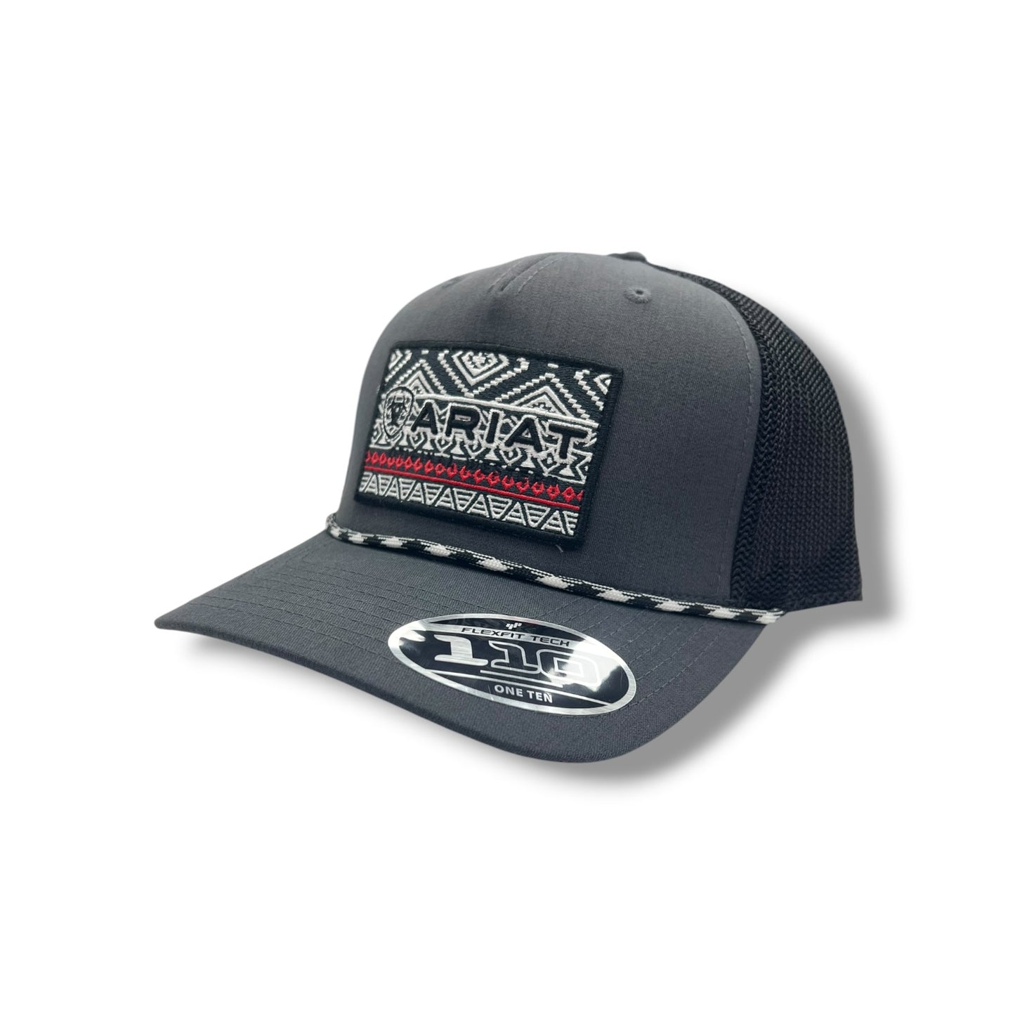 Ariat Aztec Patch Rope Hat - Dark Grey