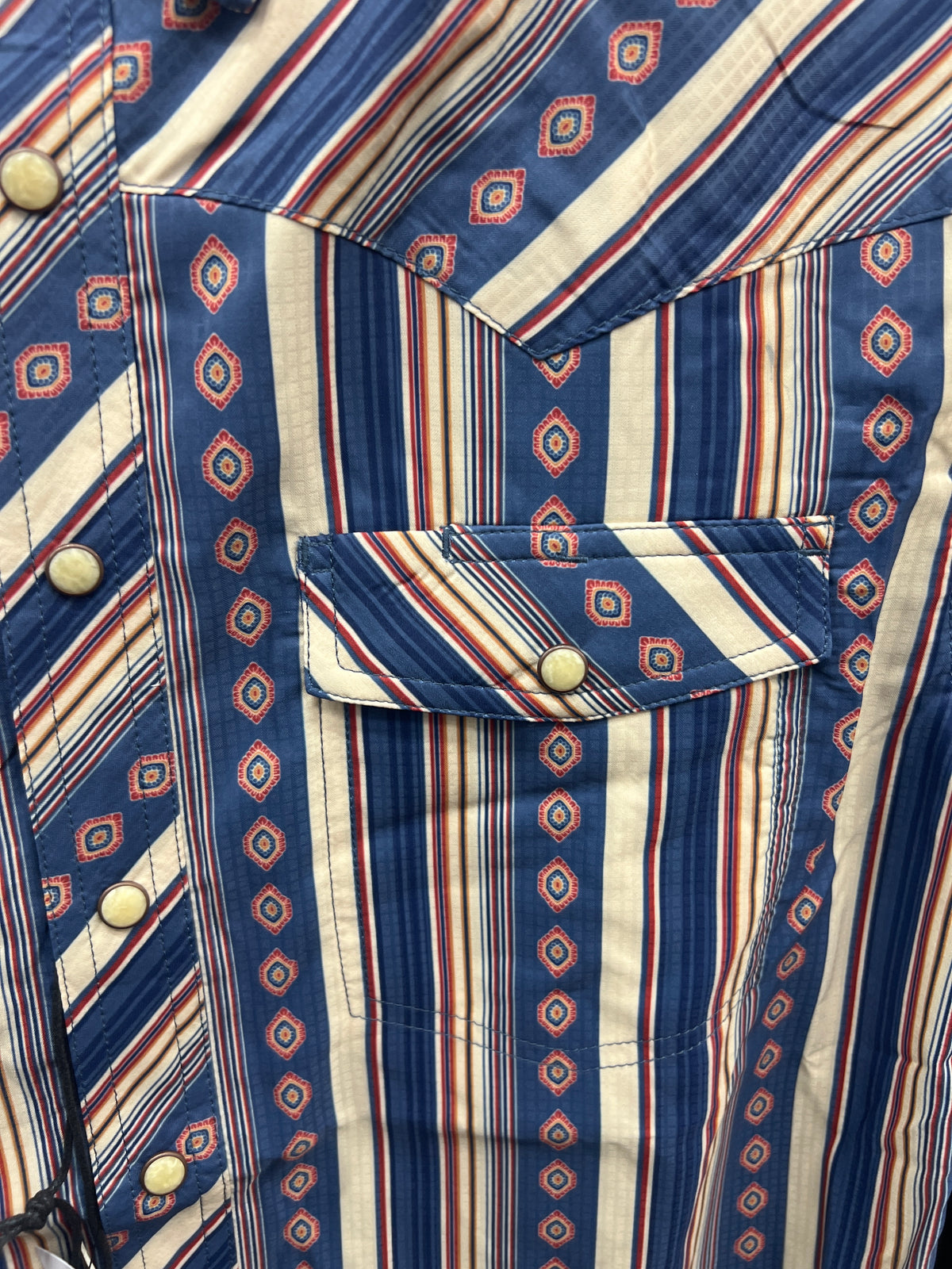 Rock&Roll Denim TEK Ripstop Snap - blue stripe