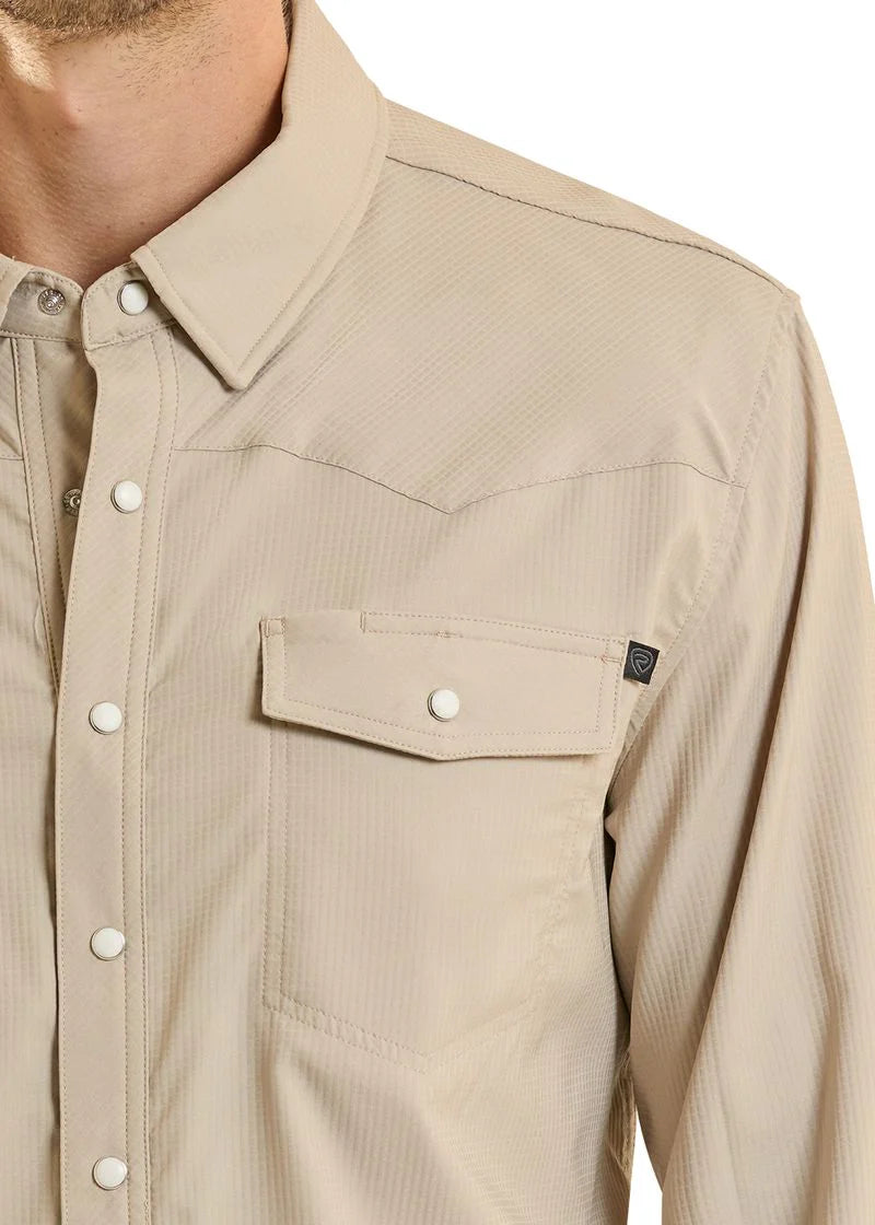 Rock&Roll Denim Youth Tek Ripstop Snap - TAN