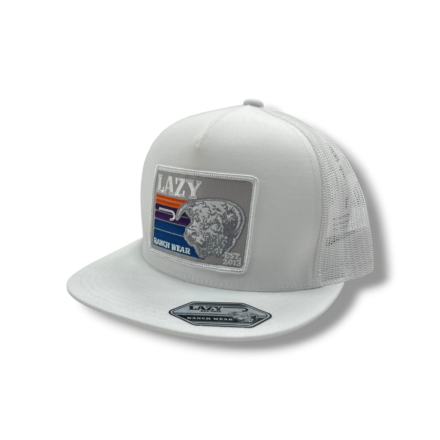 Lazy J Hat - White/Grey Sunset