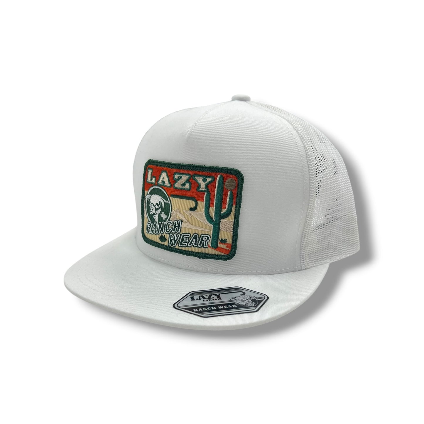 Lazy J Hat - White Big Bend