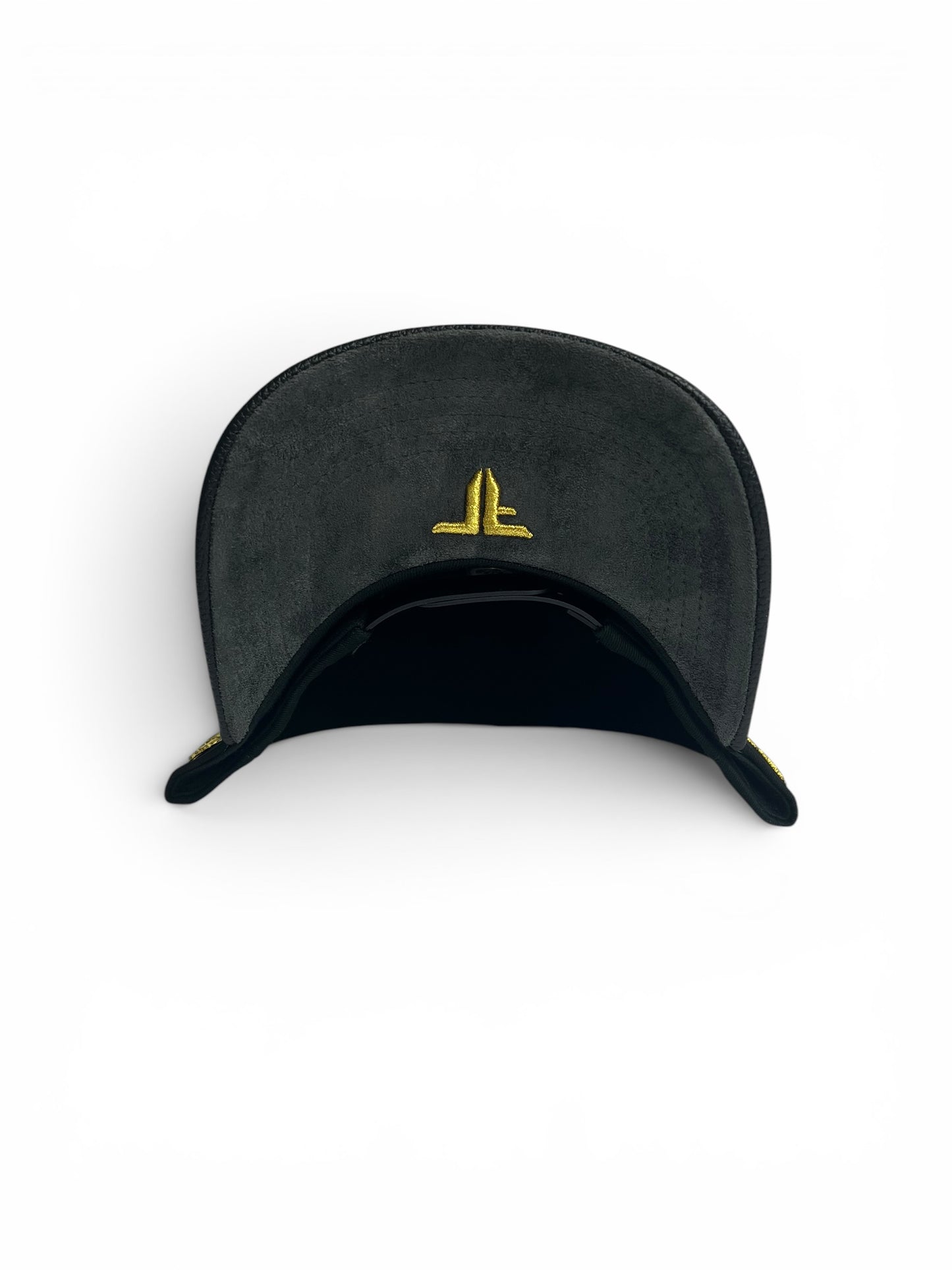 Ferreti Hats - Black/Black Gold Gallo Plate