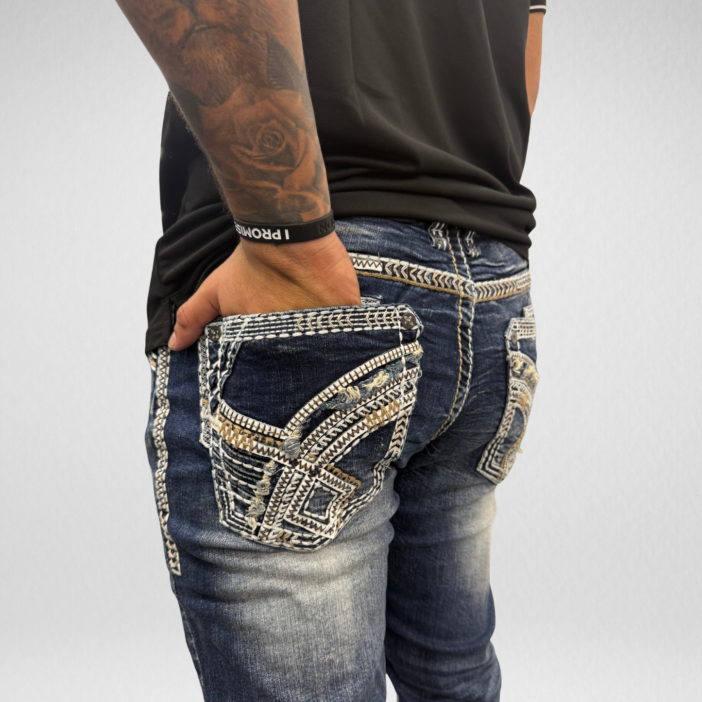 Men's Answer Me Straight Leg Denim (AM-2292)