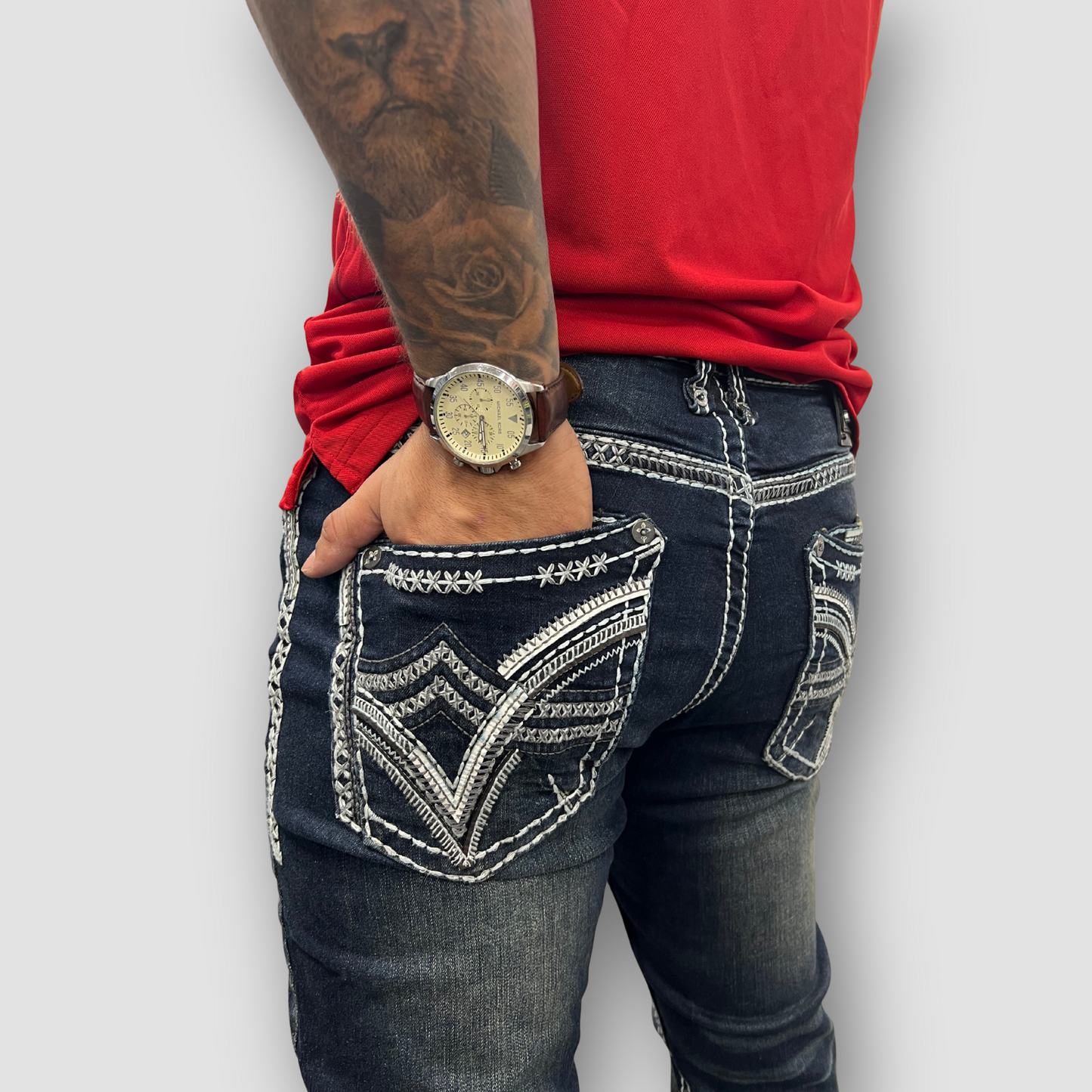 Men's Answer Me Straight Leg Denim (AM-2295)