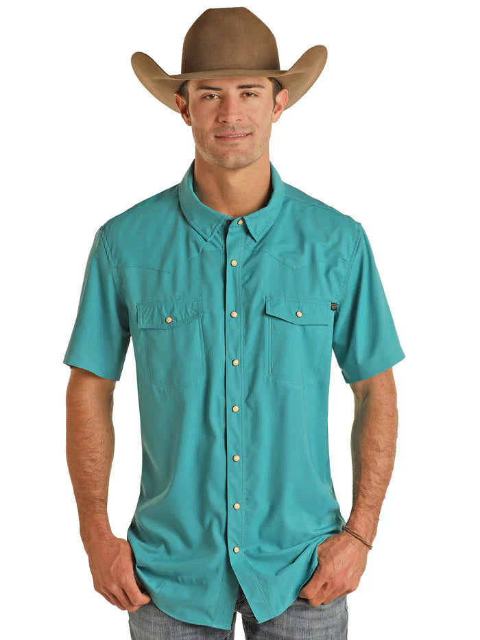 Rock&Roll Denim TEK Ripstop Snap - Peacock