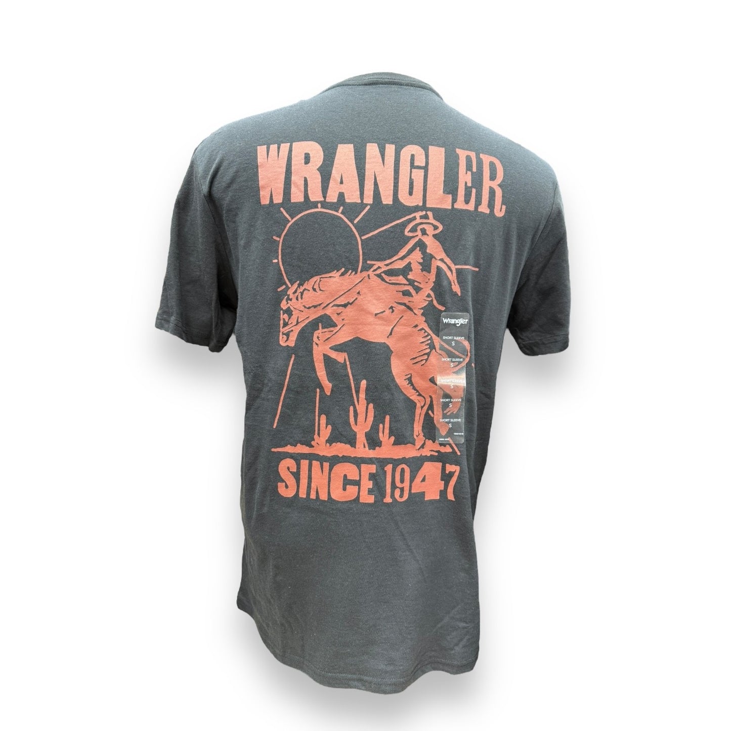 Men's Wrangler Short Sleeve Graphic Tee Shirt SALE - Black/Red