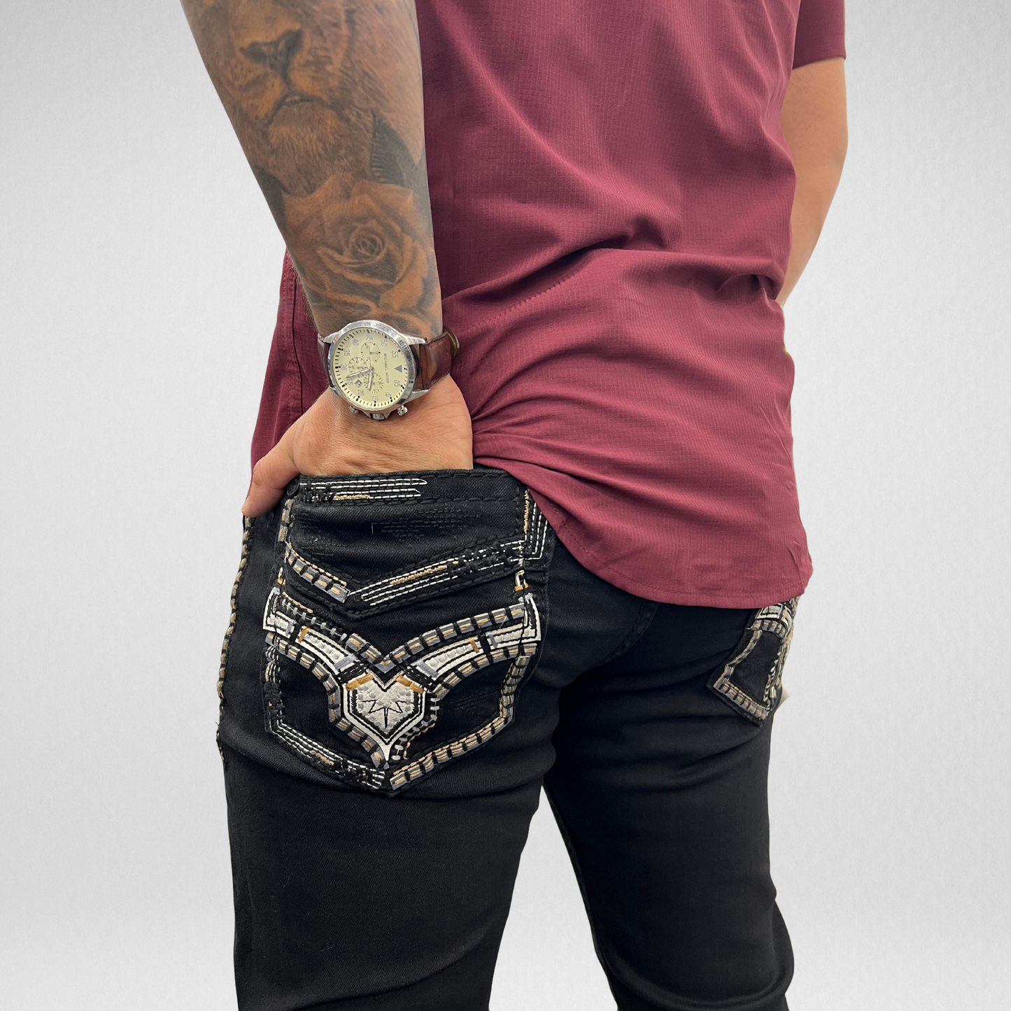 Men's De Niko Slim Straight Boot Denim (DN-A19029)