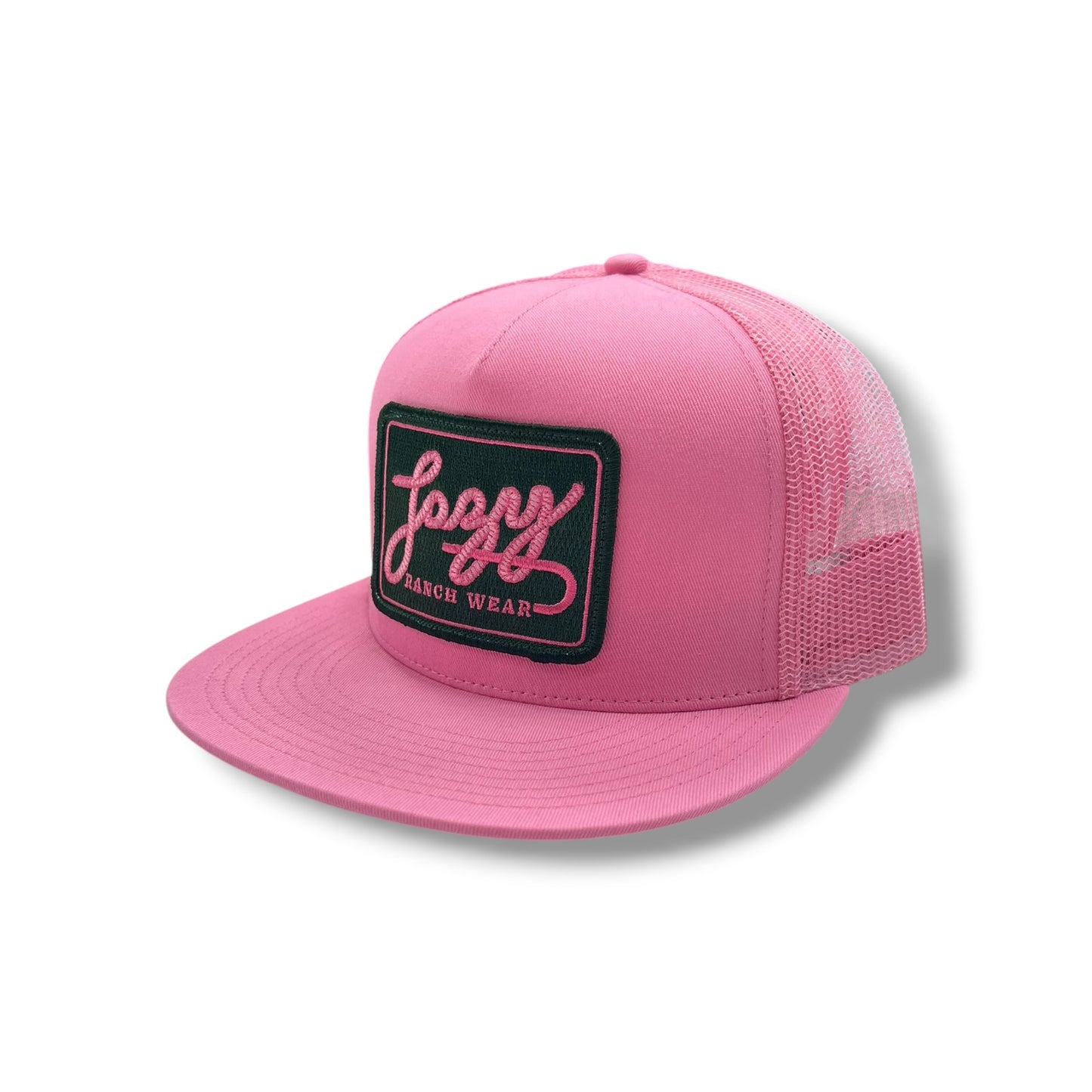 Lazy J Hat - Pink/Green Breakaway Patch