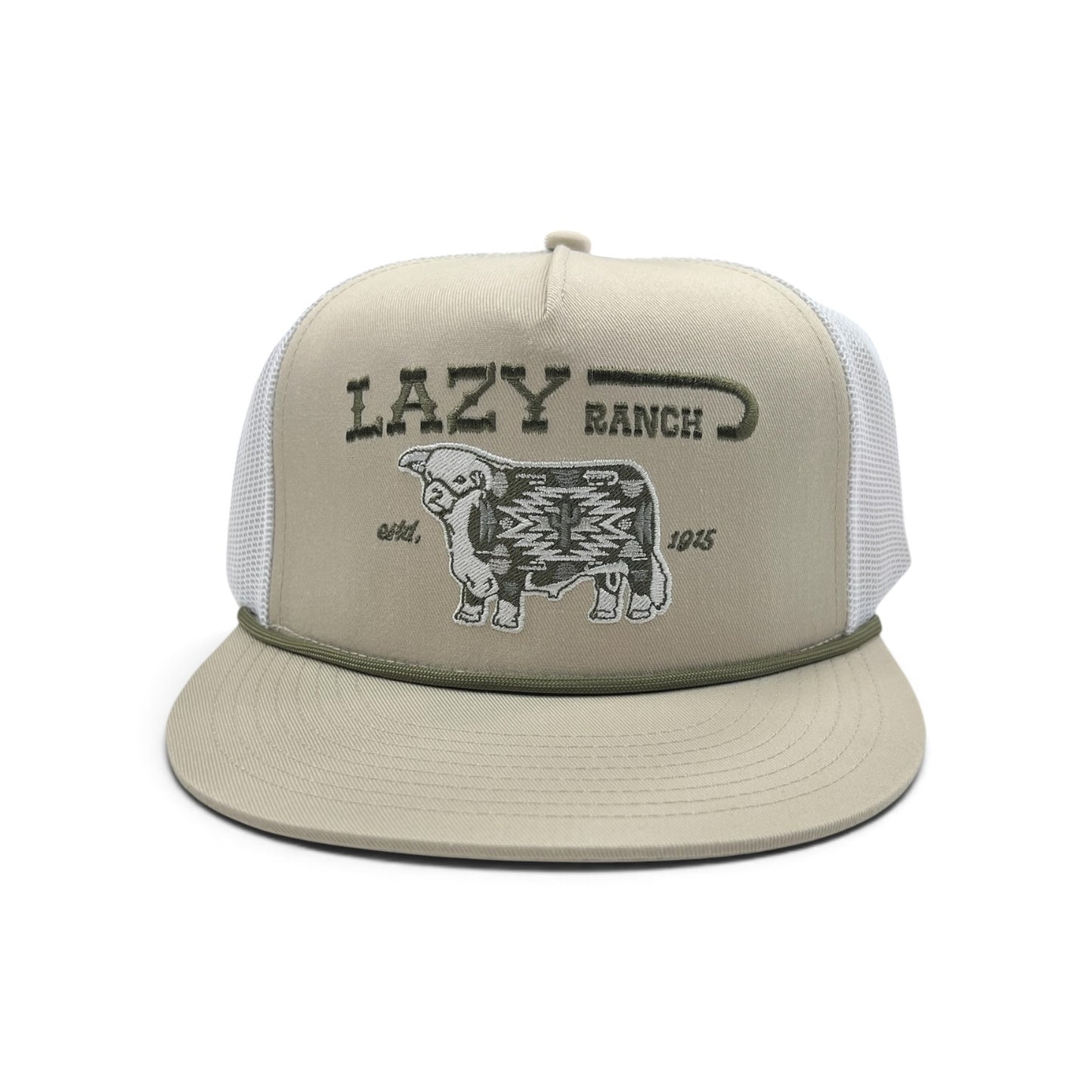 Lazy J Hat - Tan & White Alpine Classic Rope Hat