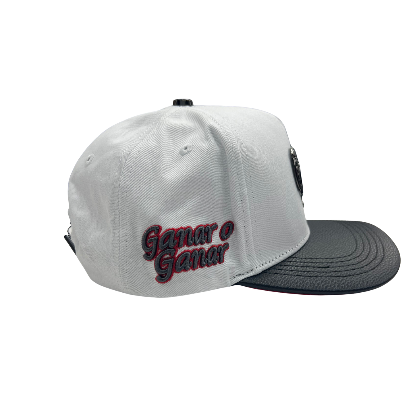 Ferreti Hats - White/Black Gallo