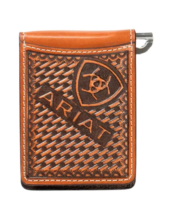 Men's Card Case Wallet - Basketweave