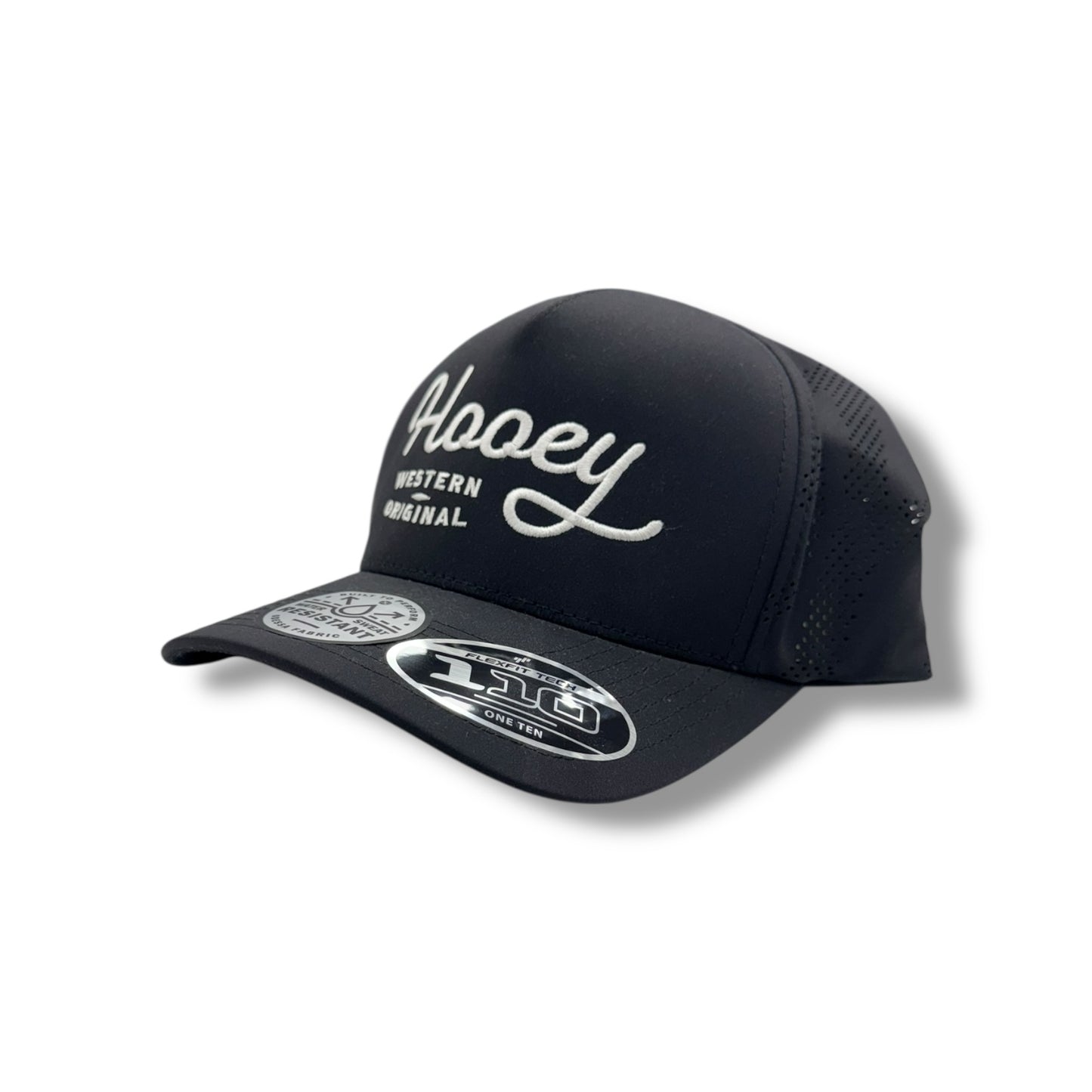 Hooey Hat - OG Black W/White stitching