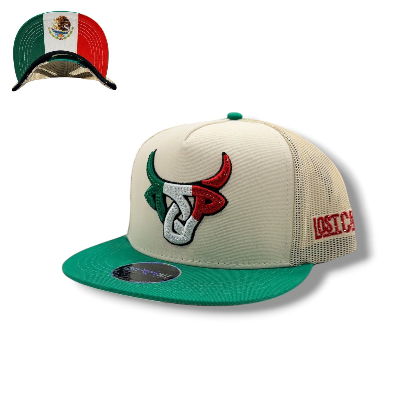 Lost Calf Hat - Mexicalf Jewel Khaki Green Flat