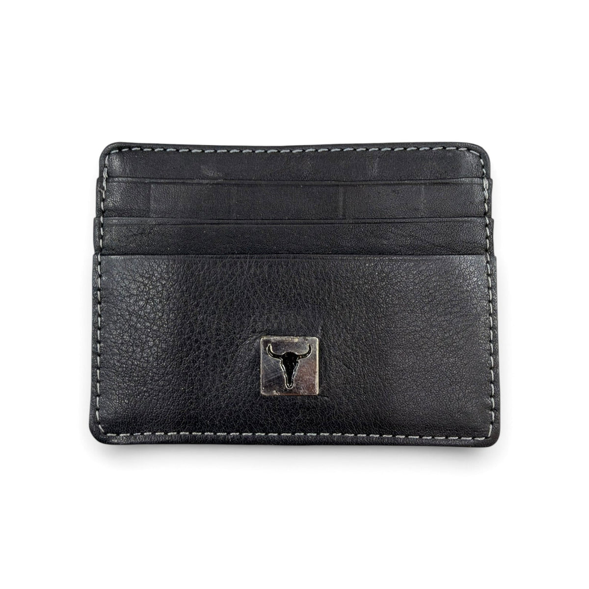American Bison Card Holder - Black