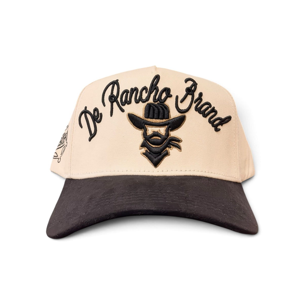 De Rancho Hat - Curved A Frame Beige/Black