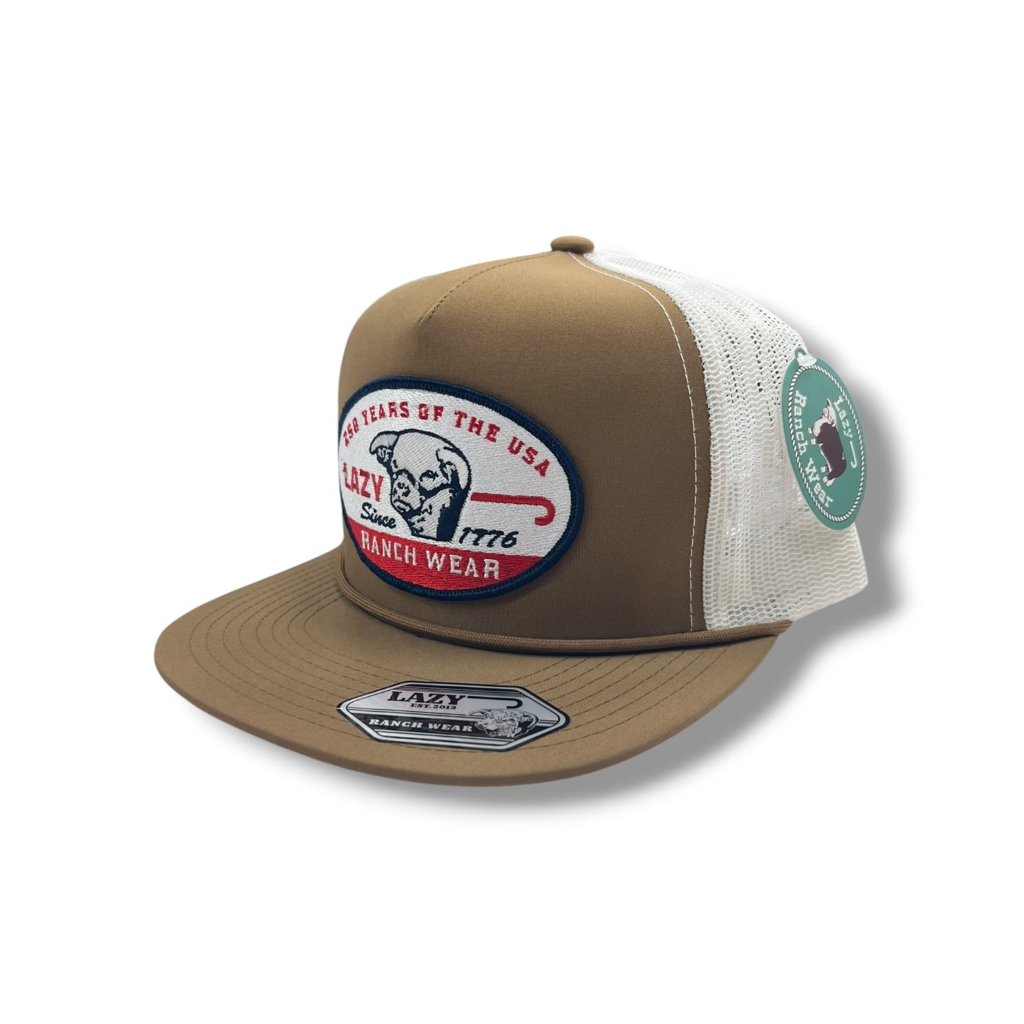 Lazy J Hat - Coyote Brown/White 1776