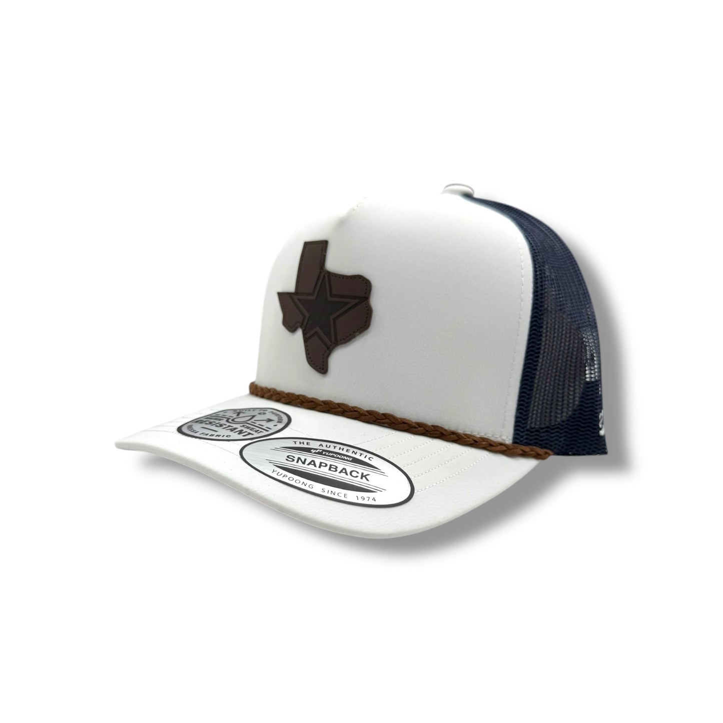 Hooey Hat - White Dallas - Brown Texas Patch