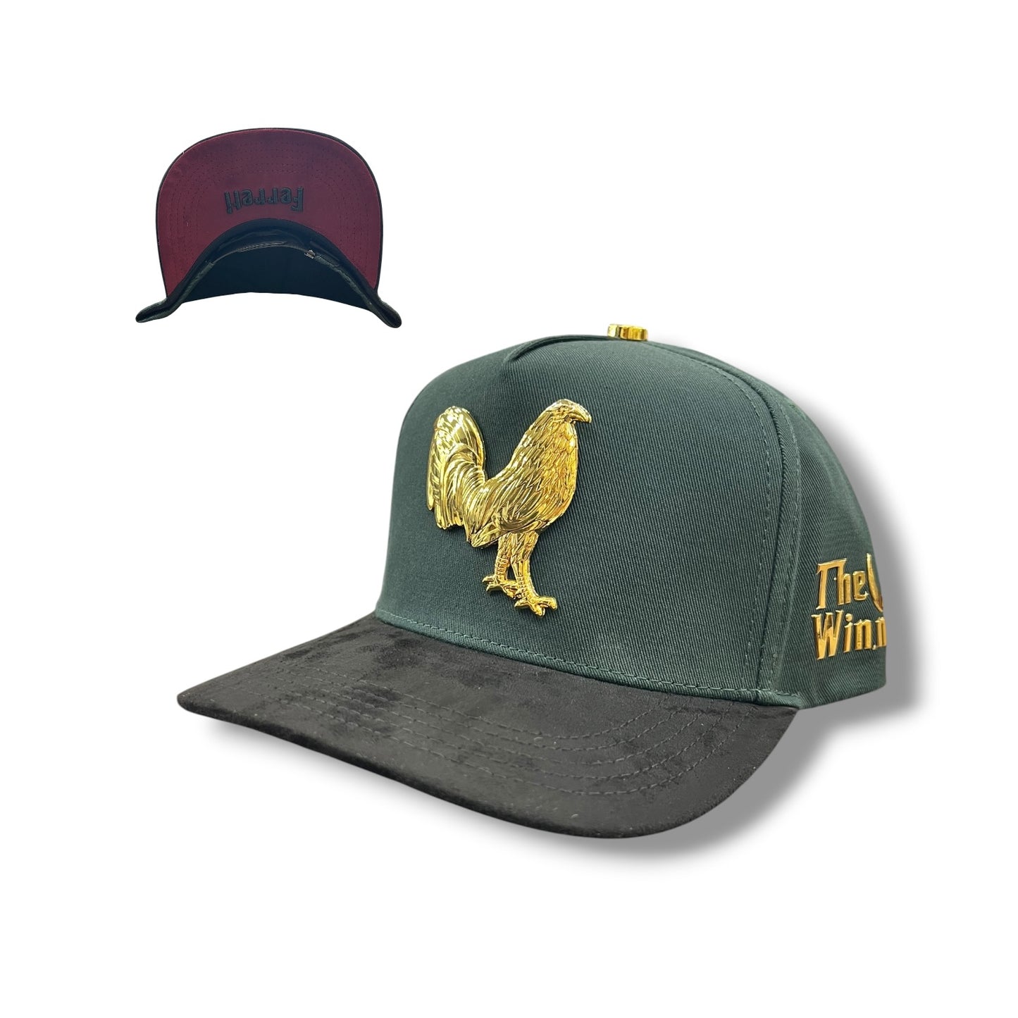 Ferreti Hats - Green/Gold Gallo