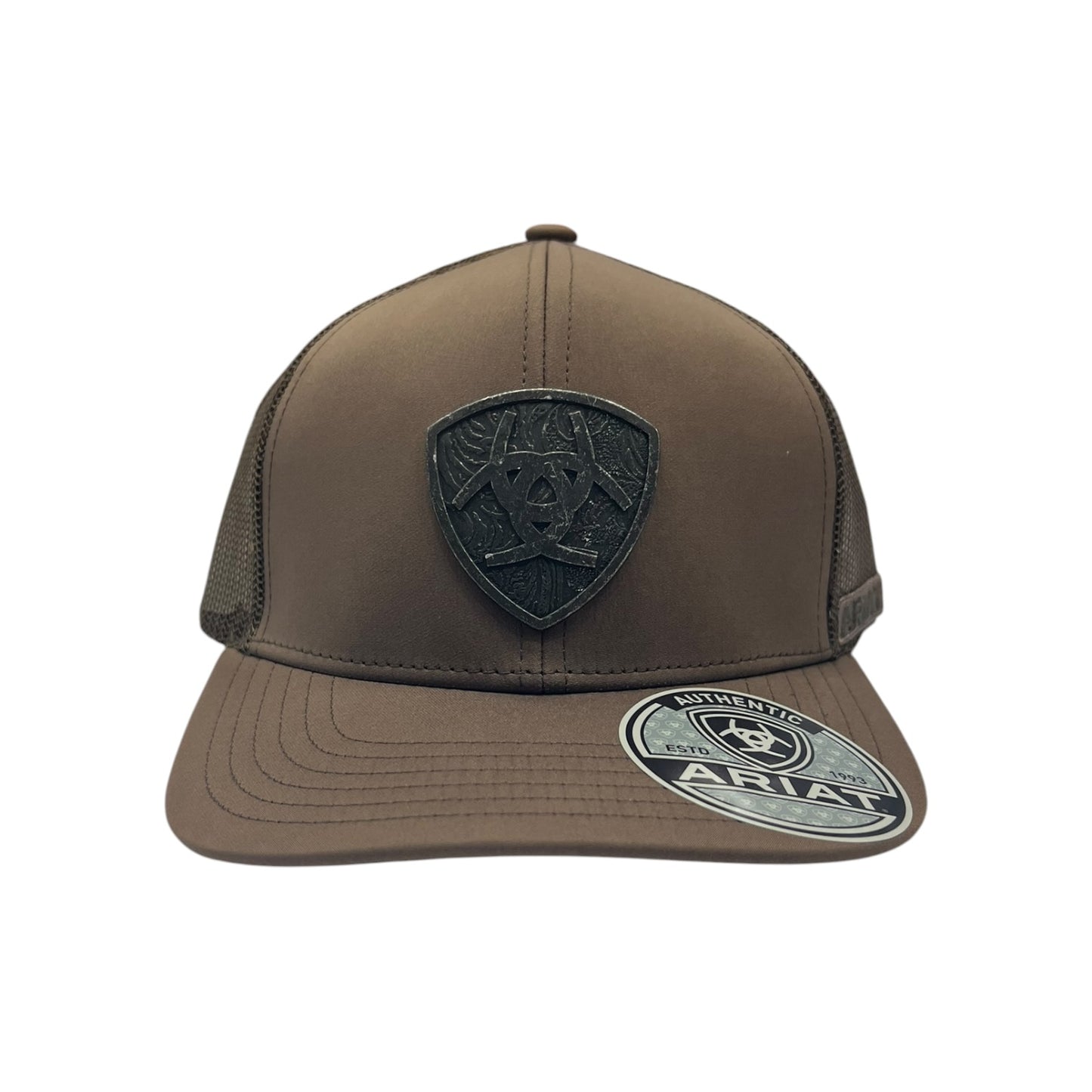 Ariat Metal Shield Logo Hat - Brown
