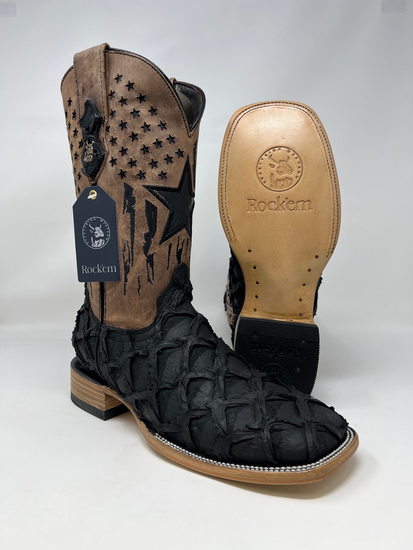 Rock'em Boots - Fish Clone Black