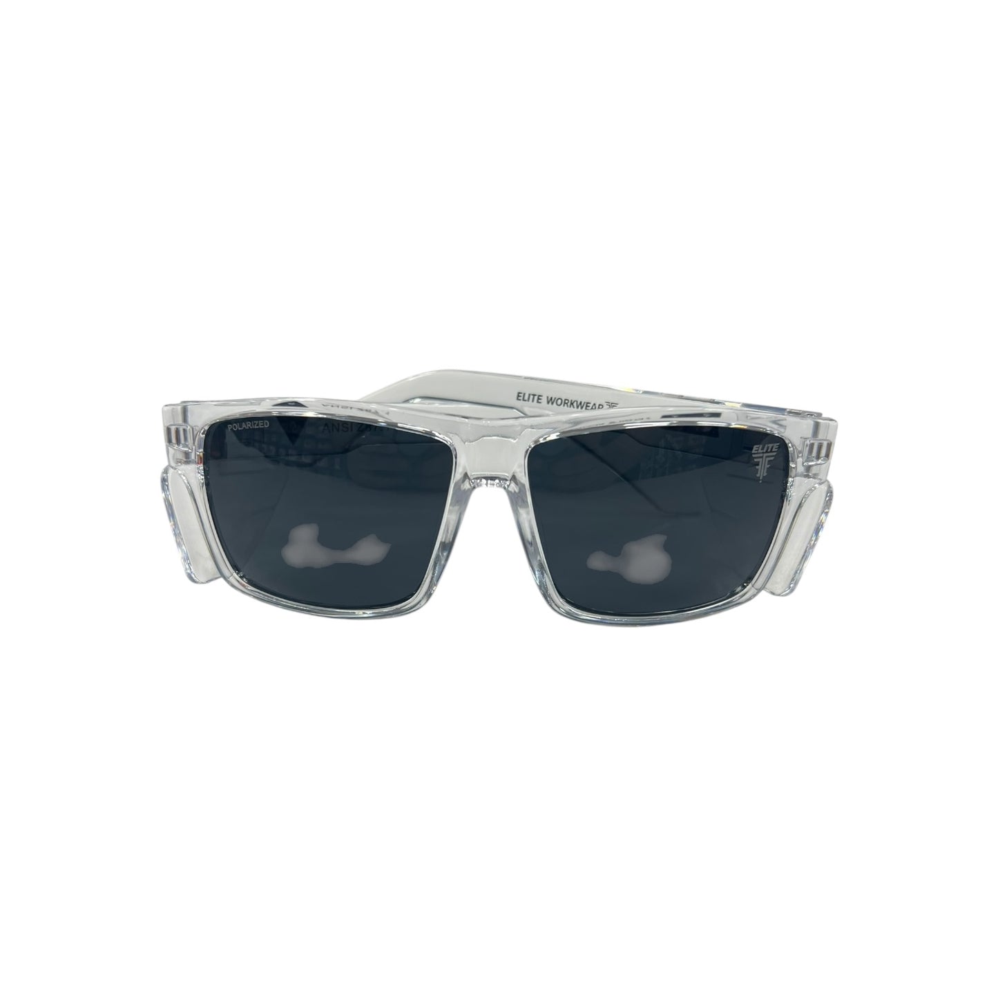 Elite Polarized Z87+ Sunglasses - Delta Clear Frame Black