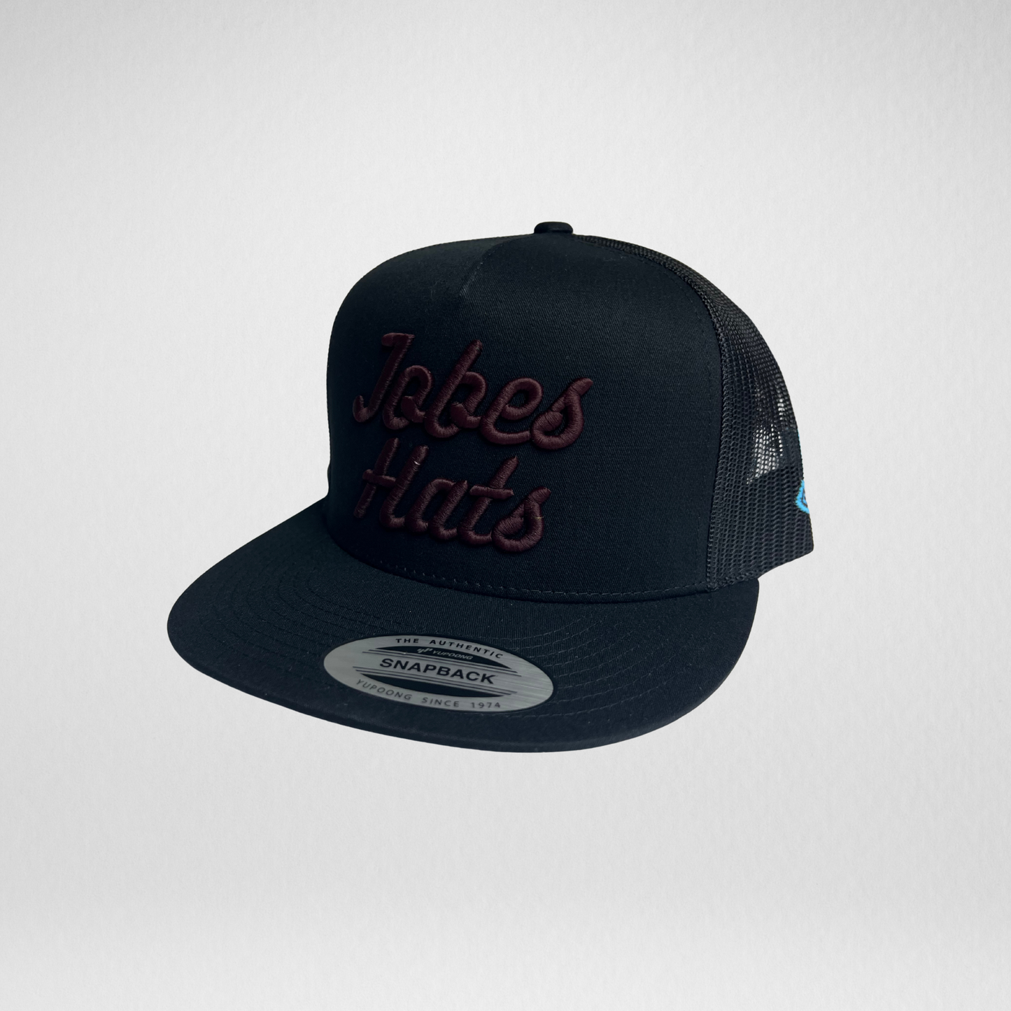 Jobes Hat - Black/Maroon Cursive