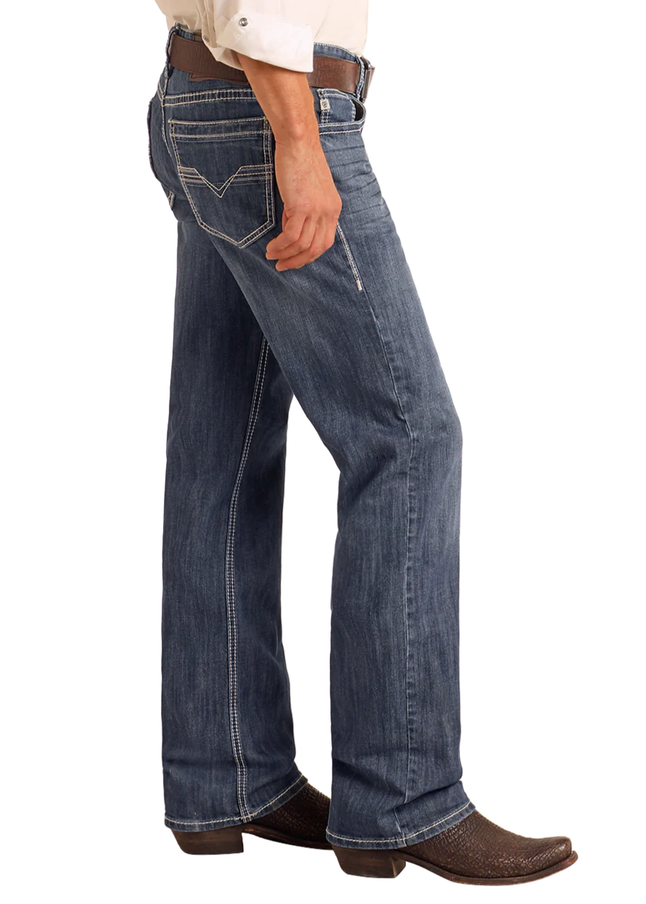 Rock&Roll Denim Relaxed Boot Cut Jean - Indigo