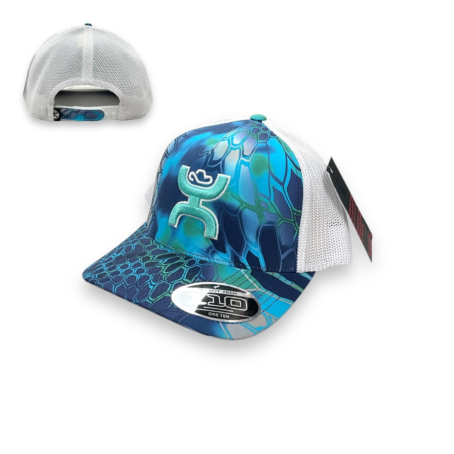 Hooey Bass Print Hat - Turquoise/Blue (Father’s Day Promo)