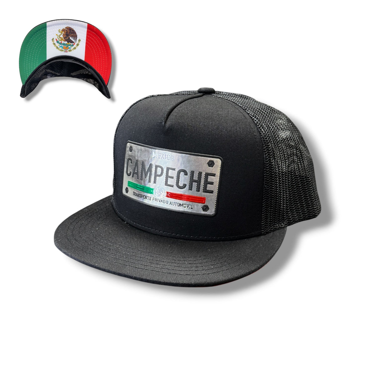 Silver Mexico License Plate Hat - Campeche