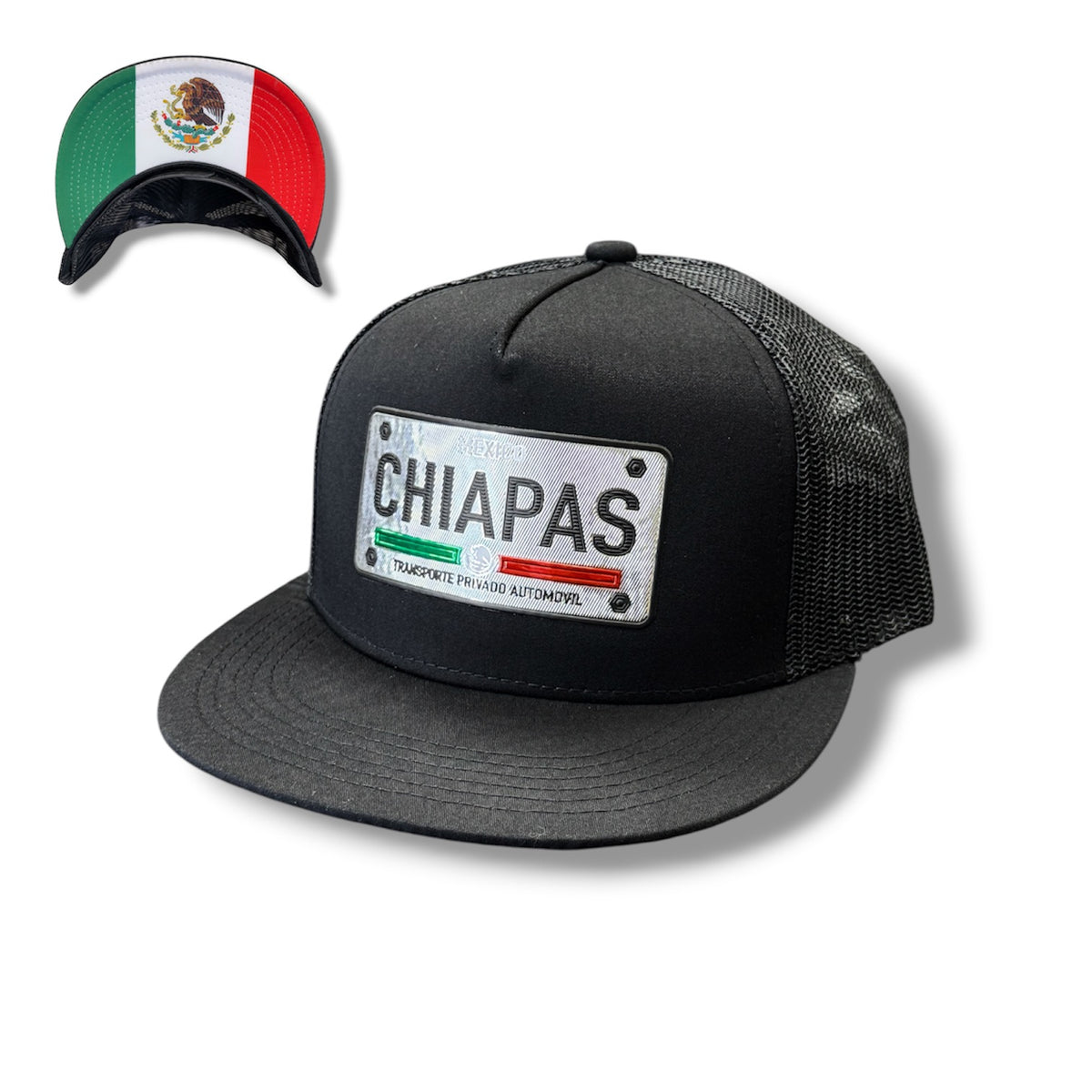Silver Mexico License Plate Hat - Chiapas