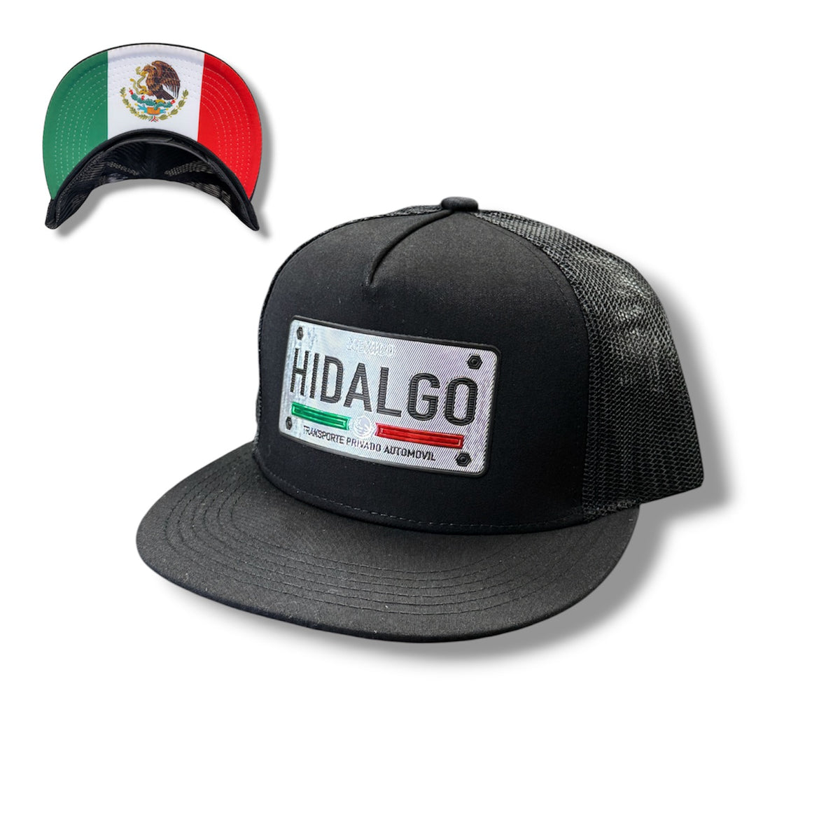 Silver Mexico License Plate Hat - Hidalgo