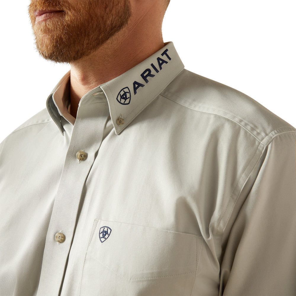 Ariat Team Logo Twill Shirt - Silver/Navy