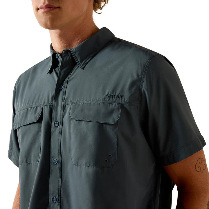 Ariat Men’s VentTEK Outbound Fitted Shirt - Dark Slate