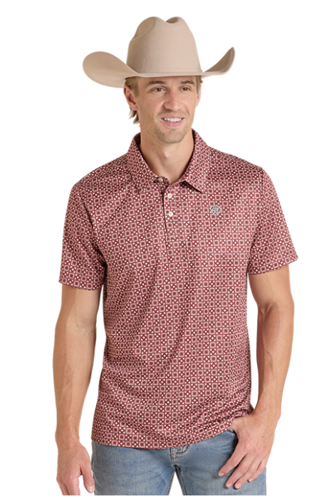 Panhandle Medallion Printed- Maroon