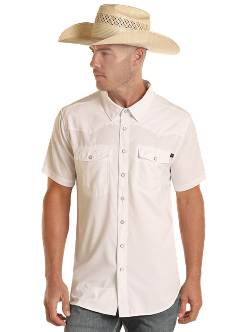 Rock&Roll Denim TEK Ripstop Snap - White