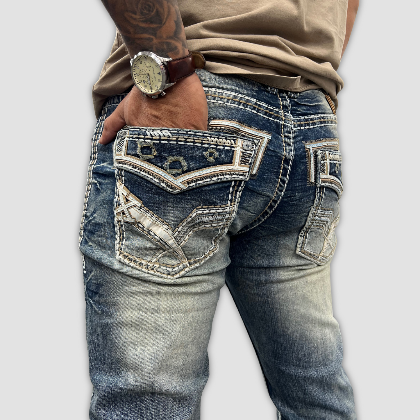 Men's Answer Me Straight Leg Denim (AM-2275)