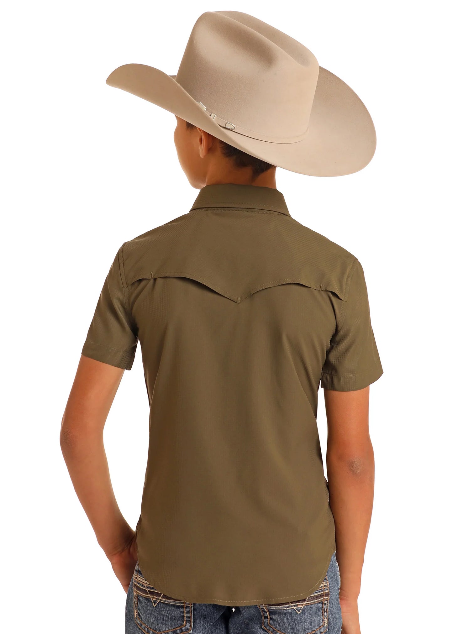 Rock&Roll Denim Youth Tek Ripstop Snap - Olive