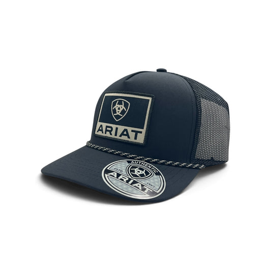 Ariat Rope Logo Patch Hat - Black