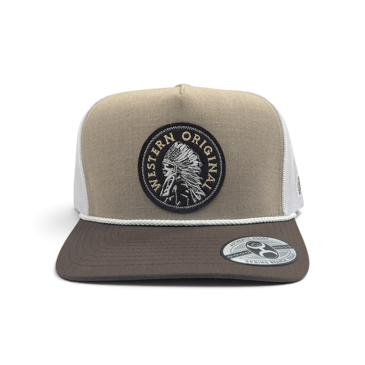 Hooey Quanah Hat - TAN/White