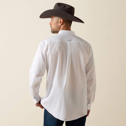 Ariat Wrinkle Free Solid L/S Shirt - White
