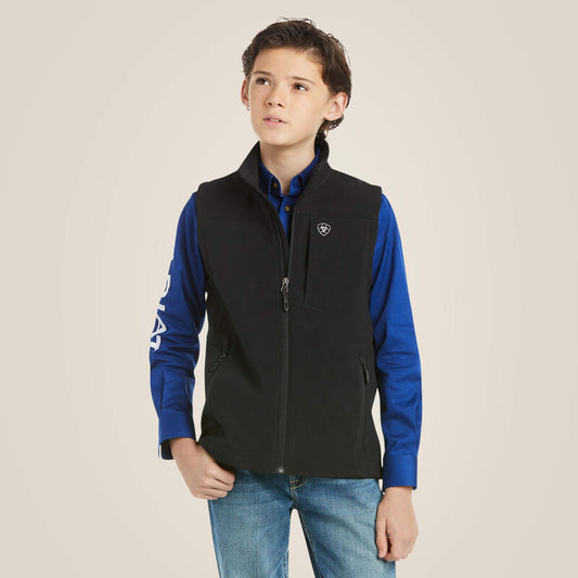 Youth Ariat Vernon 2.0 Softshell Vest - Black