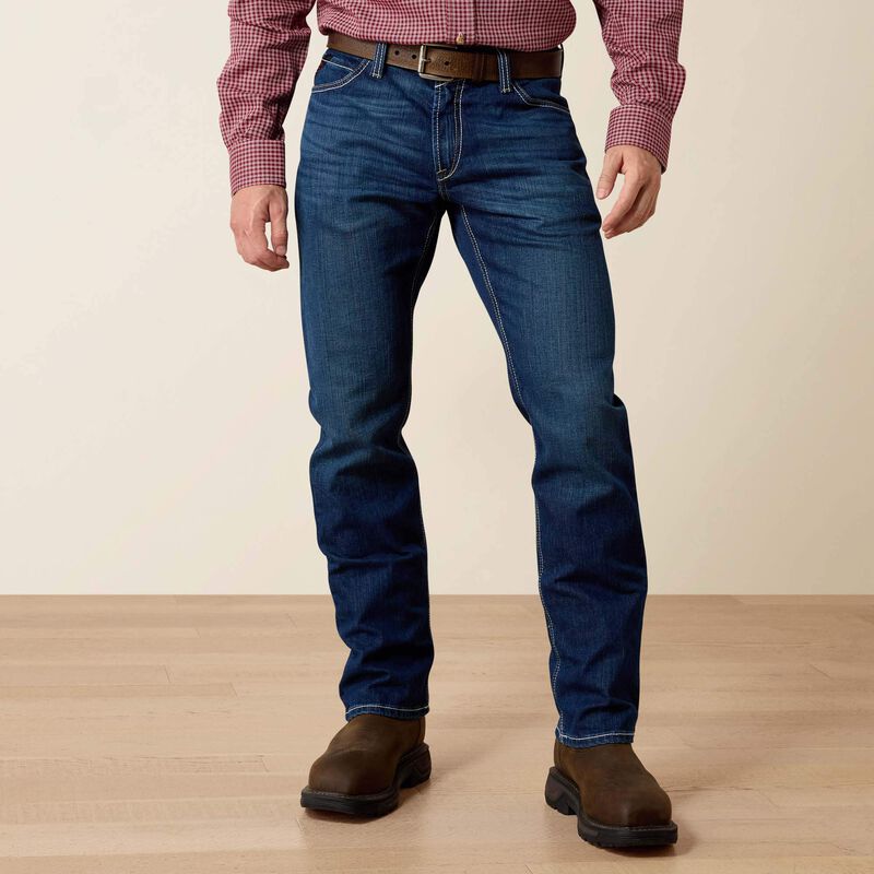 Ariat FR M4 Relaxed DuraStretch Boot Cut Jean - Platinum