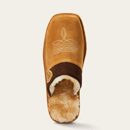 Men's Ariat Silversmith Square Toe Slipper - Chestnut