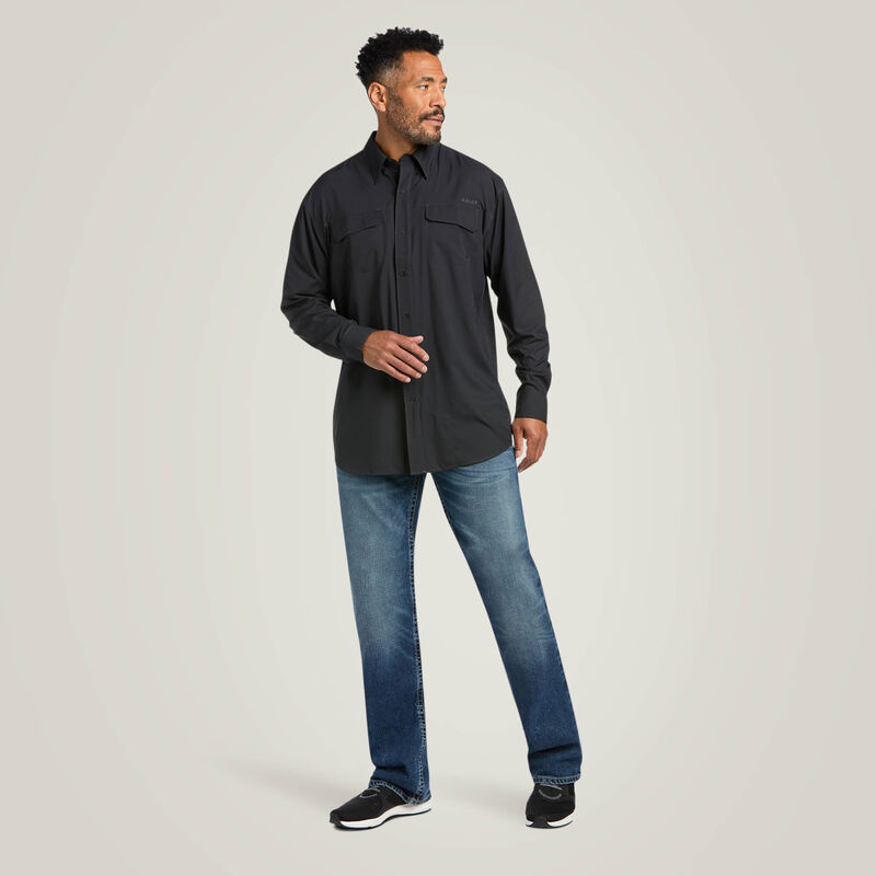 Ariat Men’s VentTEK Outbound L/S Shirt - Black