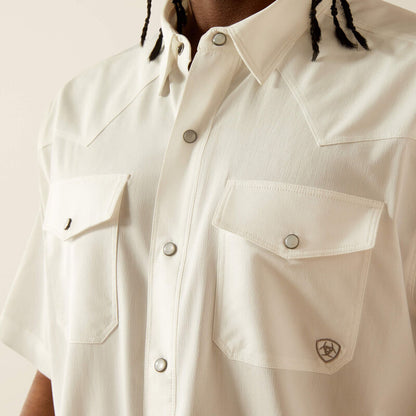 Ariat Men’s Western Venttek Snap Shirt - White